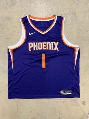Nike NBA Phoenix Suns Devin Booker #1 Purple Jersey Size 50 w/ Length +4